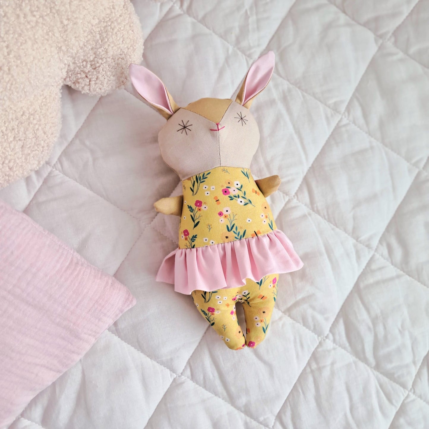 Ballet Bunny Doll Summer in Tutu - Available With or Without Rattle
