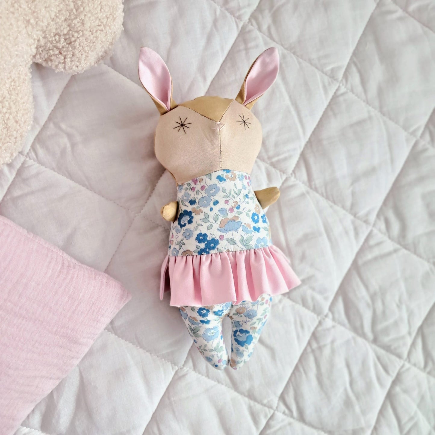 Ballet Bunny Doll Maevis in Tutu - With or Without Rattle