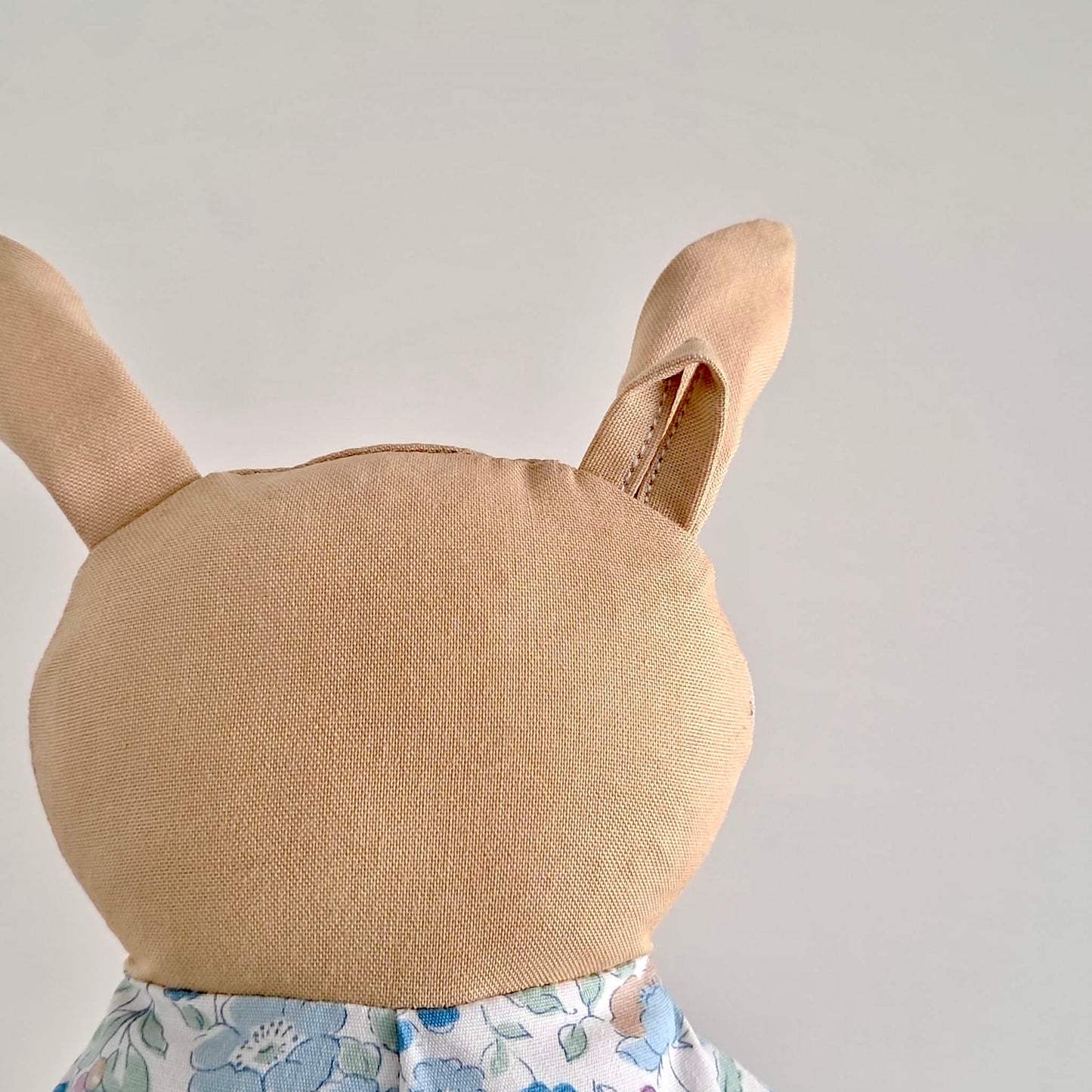 Handmade Rabbit Doll | Blue Flower Comfort Toy