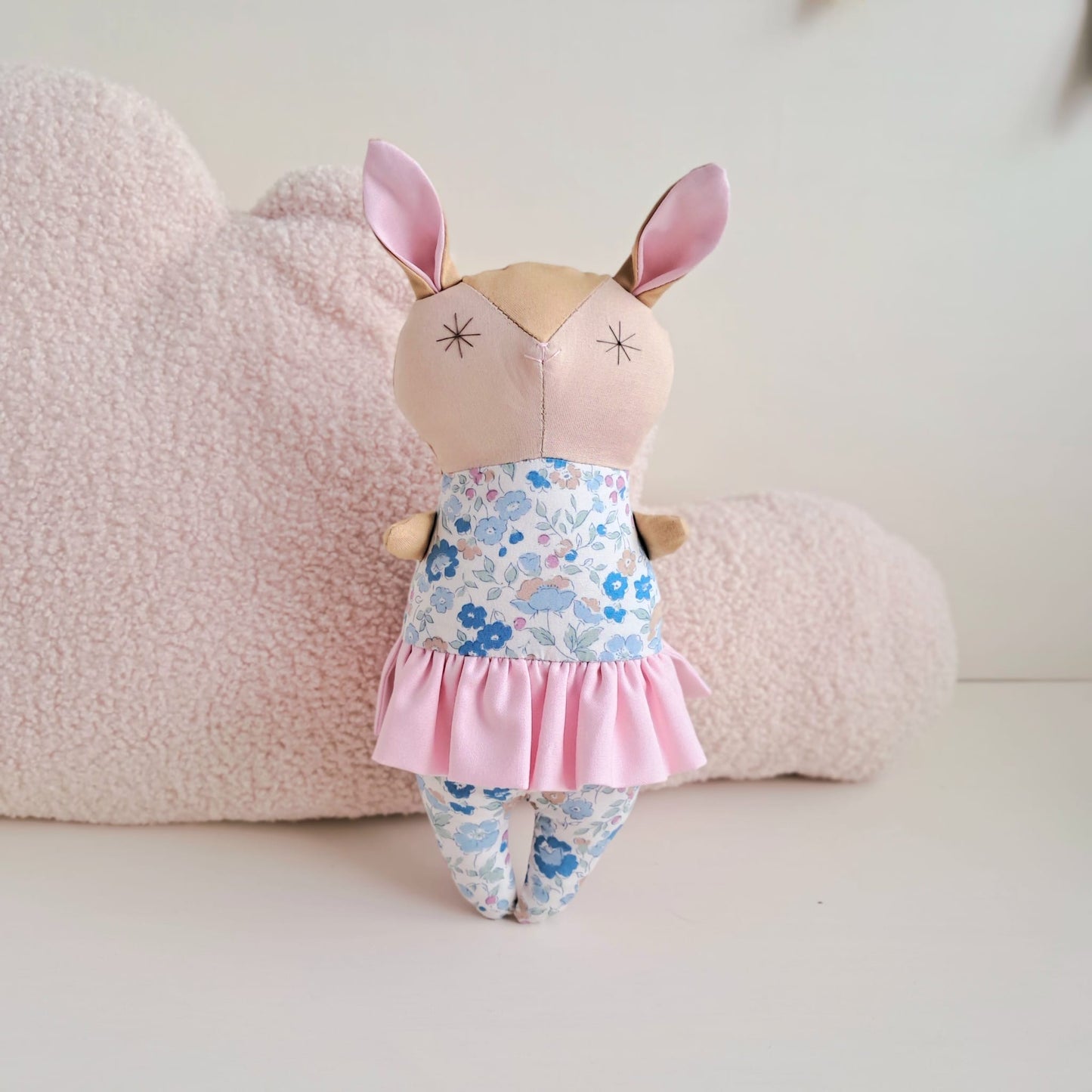 Ballet Bunny Doll Maevis in Tutu - With or Without Rattle