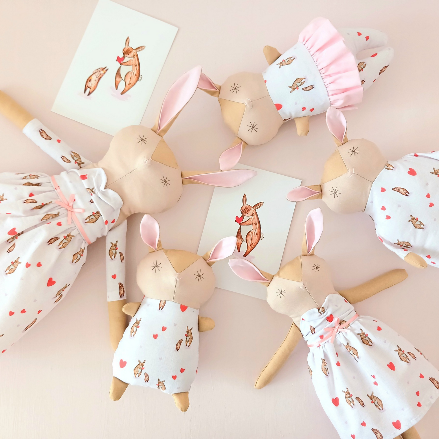 Little Love postcard | Bunny and Heart