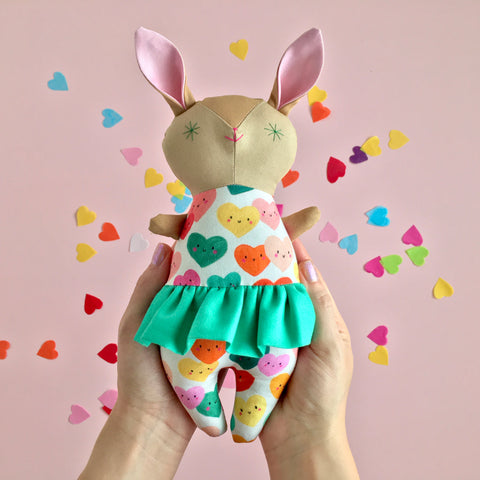Love Ballet Bunny in Tutu with or without Rattle