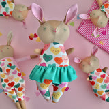 Ballet Bunny Doll in Tutu ‘Love’ - with or without Rattle
