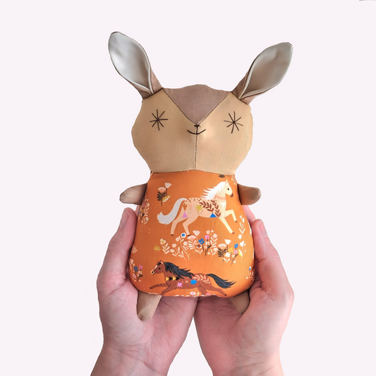 Bunny Rattle | Horse Print