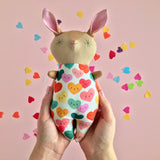 Ballet Bunny Doll ‘Love’ - with or without rattle