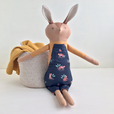 Bunny Doll Tora in Dungarees