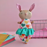 Ballet Bunny Doll in Tutu ‘Love’ - with or without Rattle
