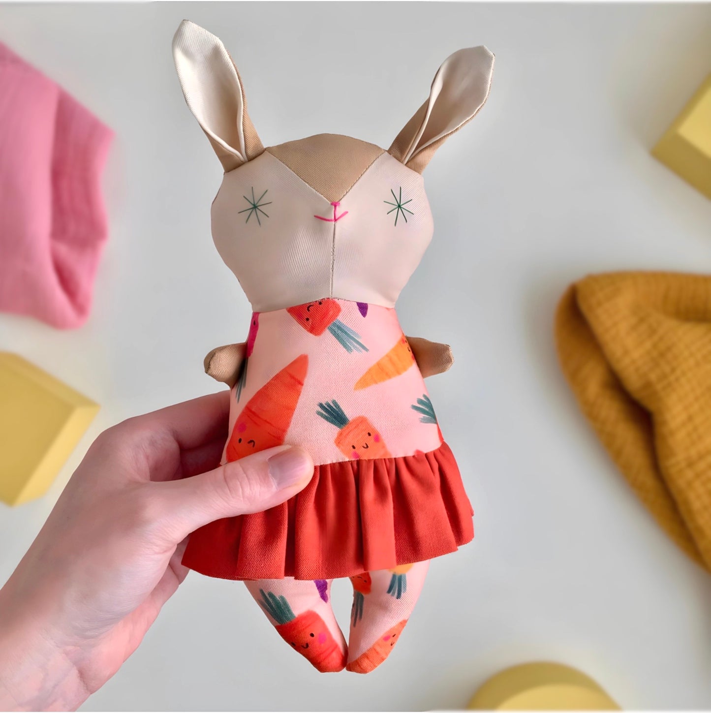 Betsy Ballet Bunny in Tutu - with or without Rattle