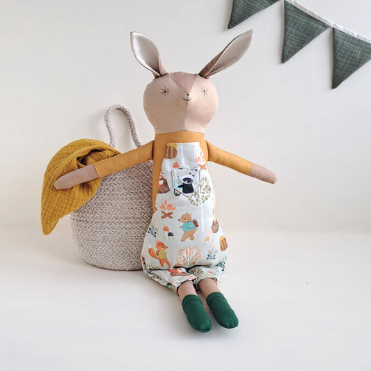 Bunny Doll Cedar in Dungarees