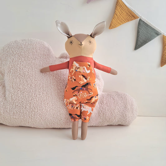Little Bunny Doll Dawn in Dungarees