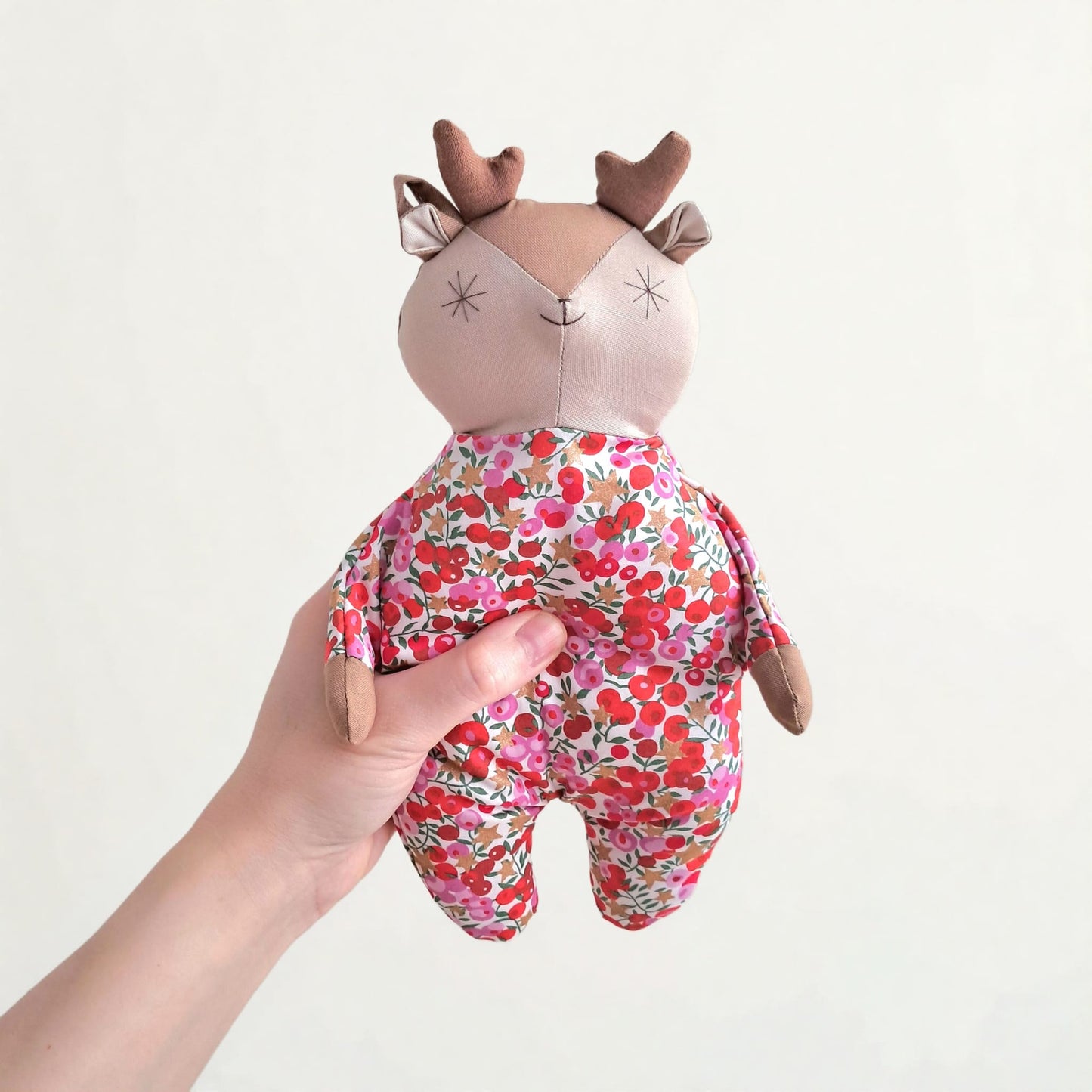 Handmade Cotton Reindeer Doll | Christmas Comfort Toy