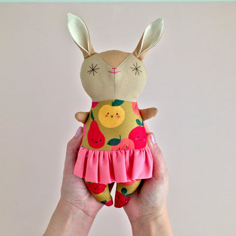 Apple Ballet Bunny in tutu with or without Rattle