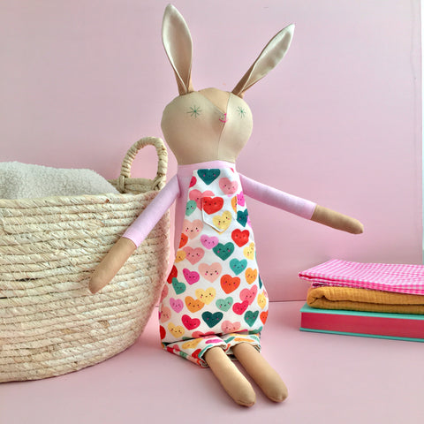 Bunny Doll in Dungarees ‘Love’