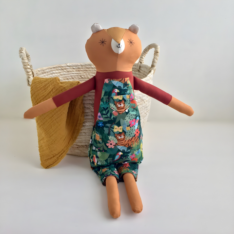 Lion Doll Remi in Dungarees - Limited edition