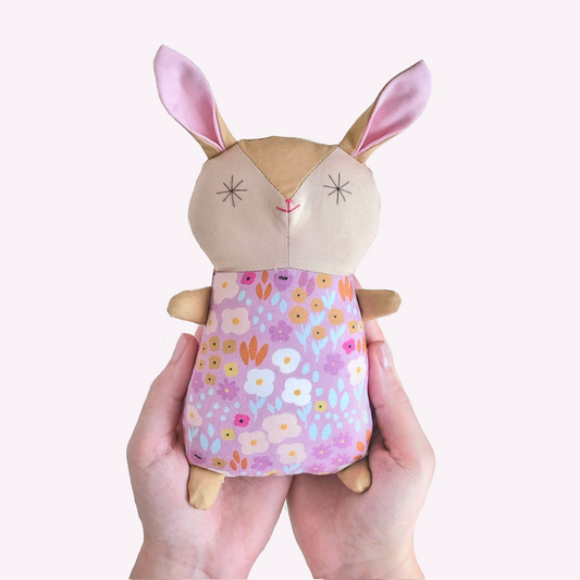 Bunny Rattle | Pink Flower
