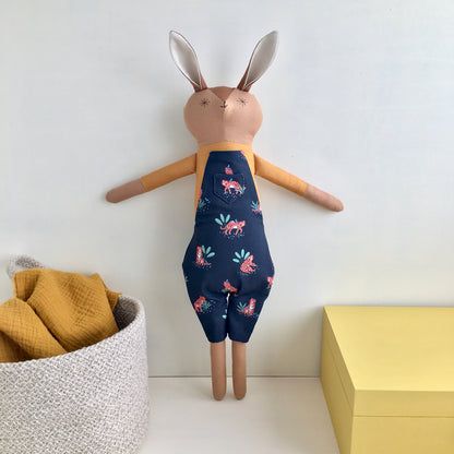 Bunny Doll Tora in Dungarees