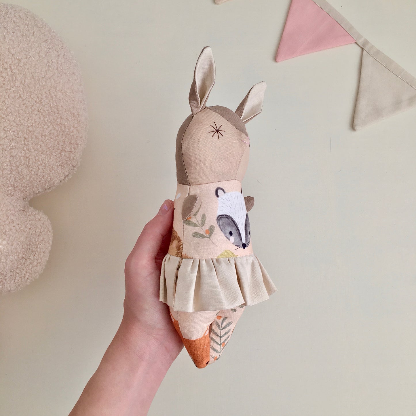 Heather Ballet Bunny in Tutu with or without rattle