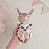 Heather Ballet Bunny in Tutu with or without rattle