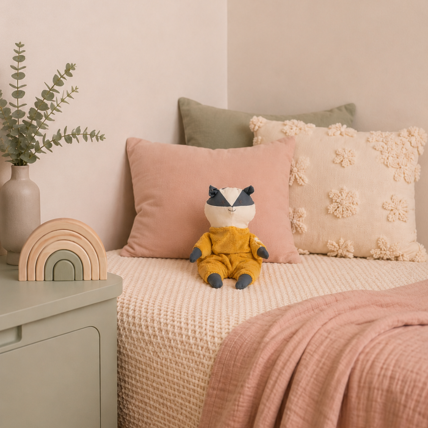 Handmade Comfort Doll - Percy Badger Comforter