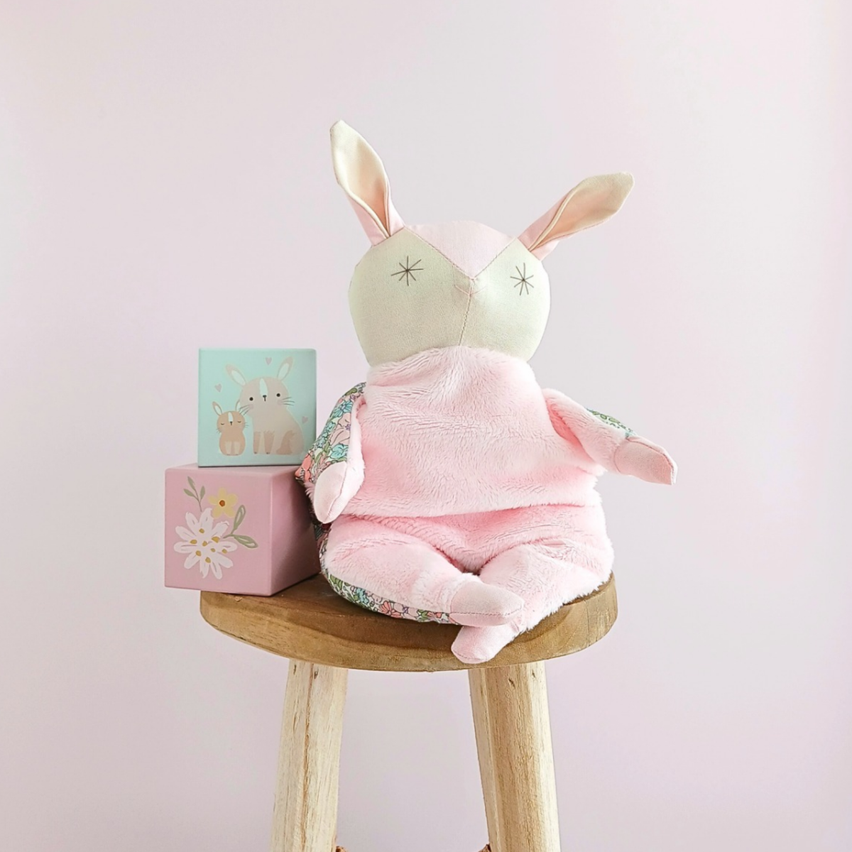 Handmade Comfort Doll - Blush Bunny Comforter