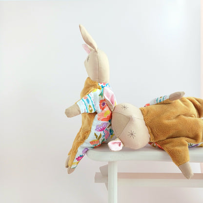 Handmade Comfort Doll - Oat Bunny Comforter