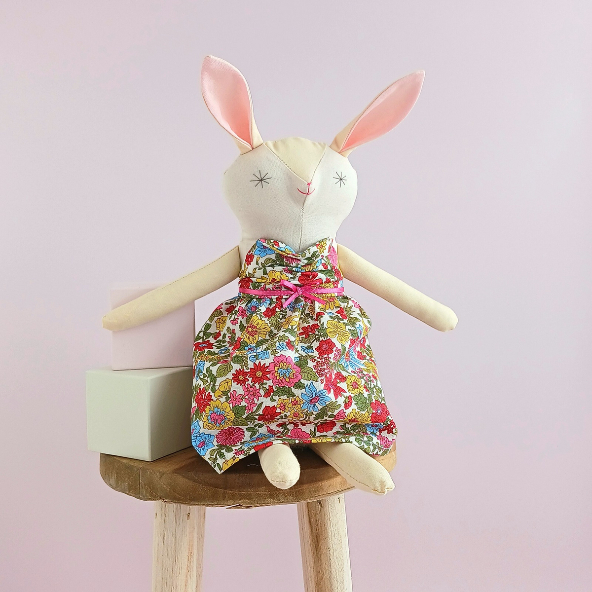 Buttercup Bunny - Handmade Little Rabbit Doll