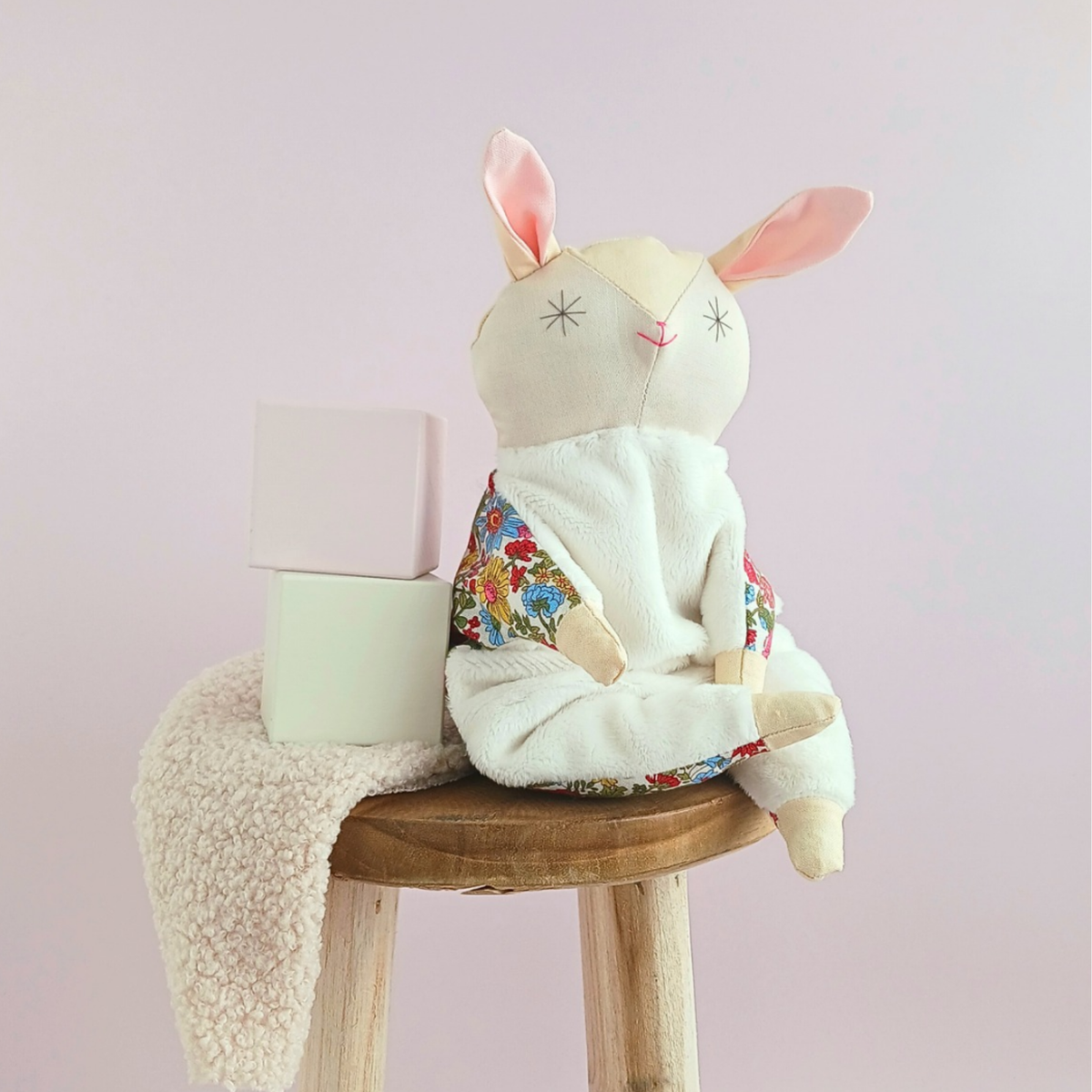 Handmade Comfort Doll - Buttercup Bunny Comforter