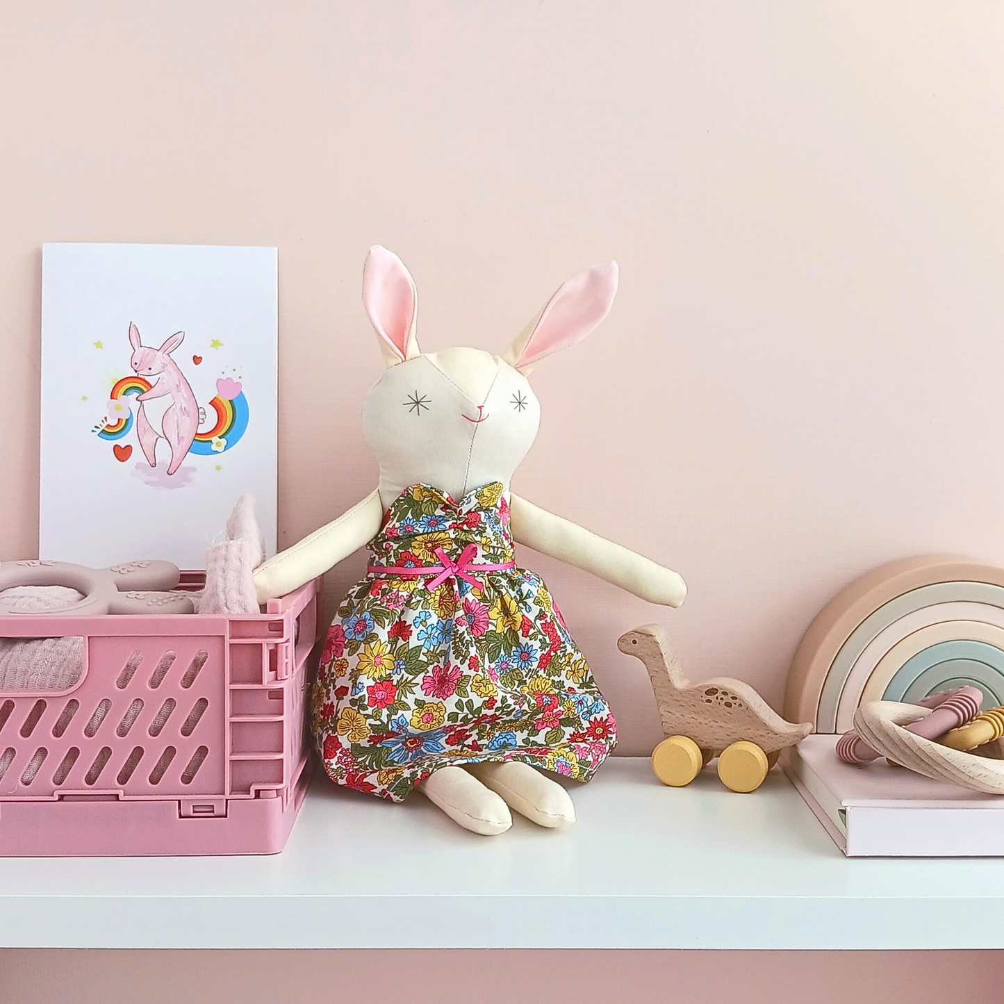 Buttercup Bunny - Handmade Little Rabbit Doll
