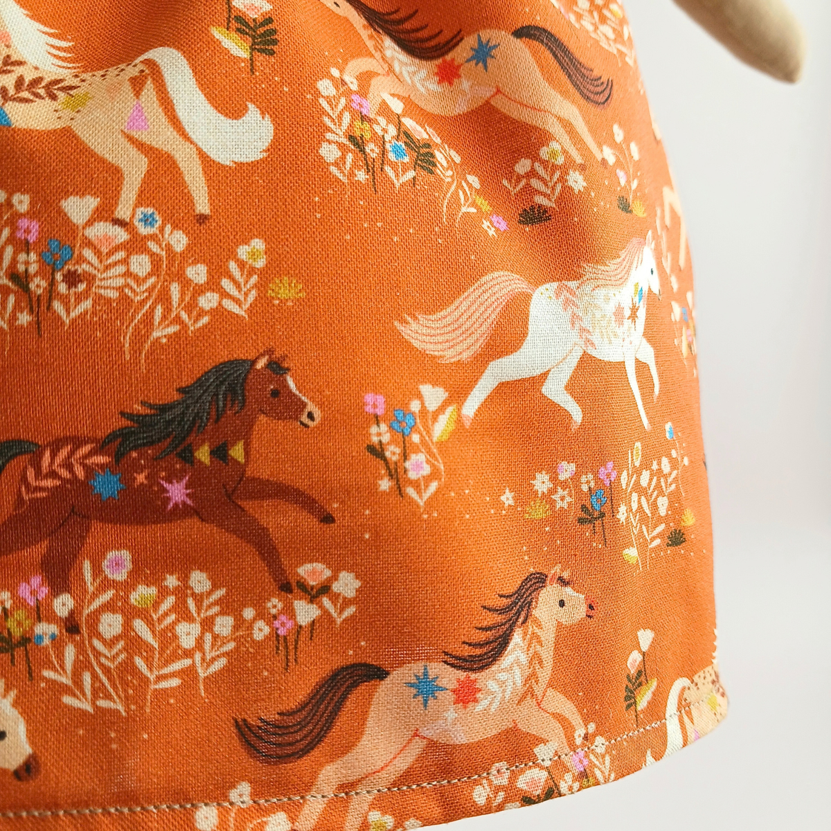 Handcrafted Bunny Doll | Horse Print