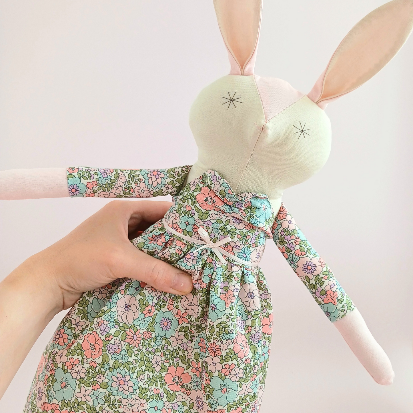 Blush Bunny - Handmade Rabbit Doll