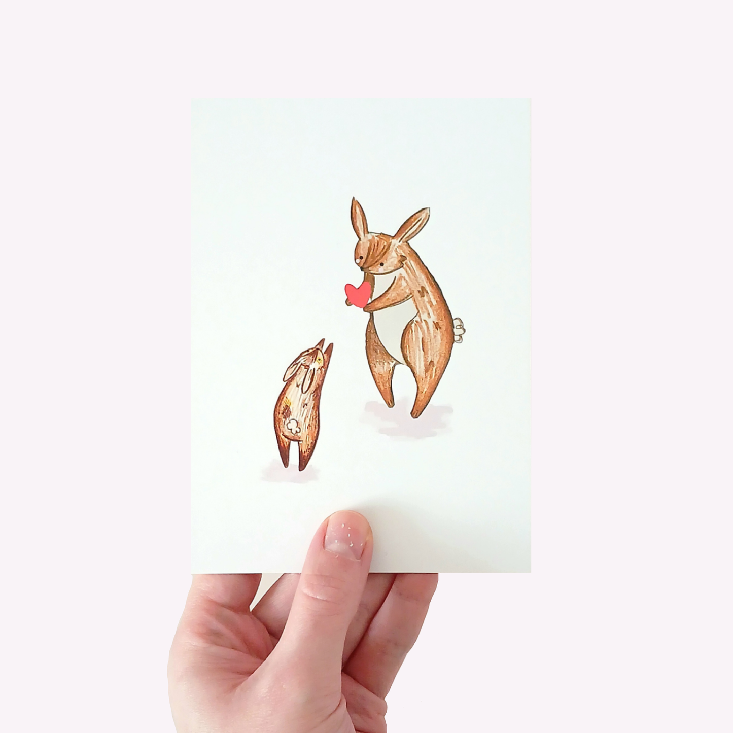 Little Love Postcard | Two Love Bunnies