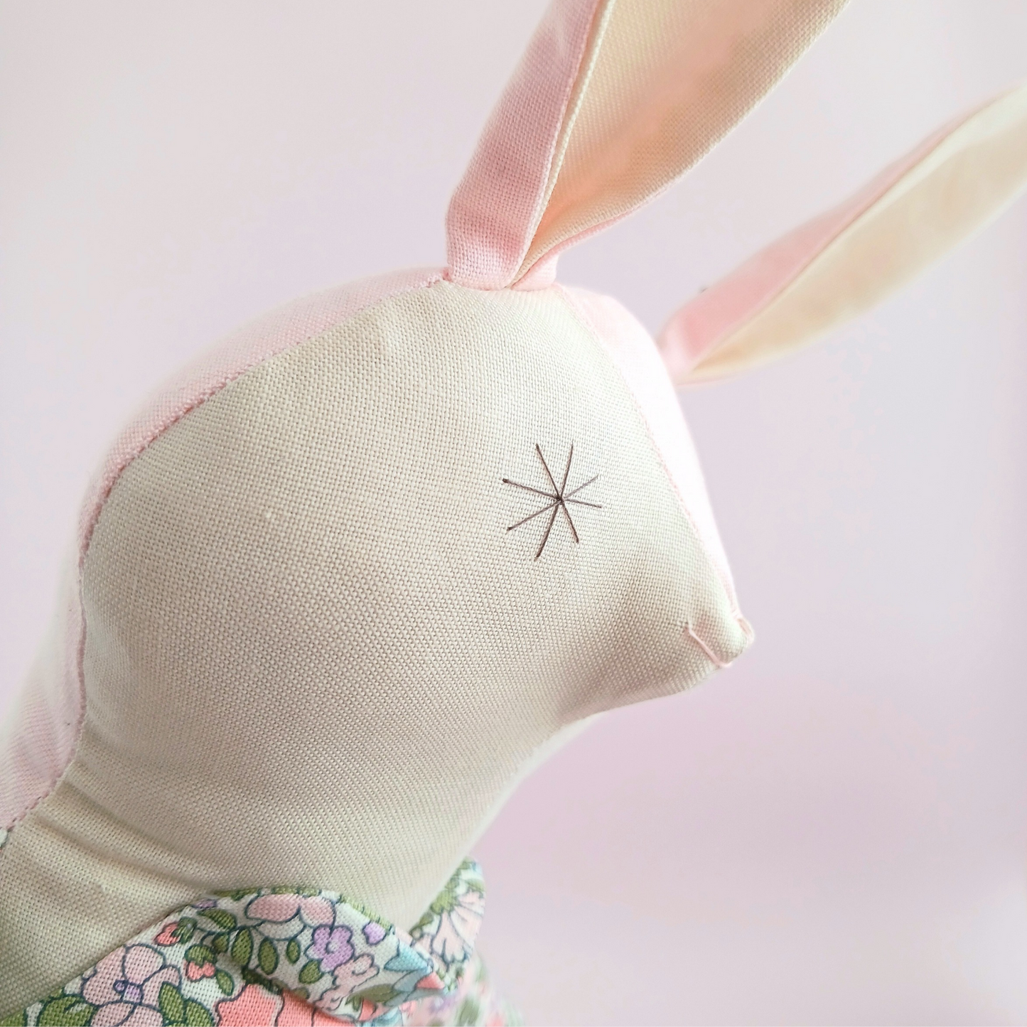 Blush Bunny - Handmade Rabbit Doll
