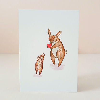 Little Love Postcard | Two Love Bunnies