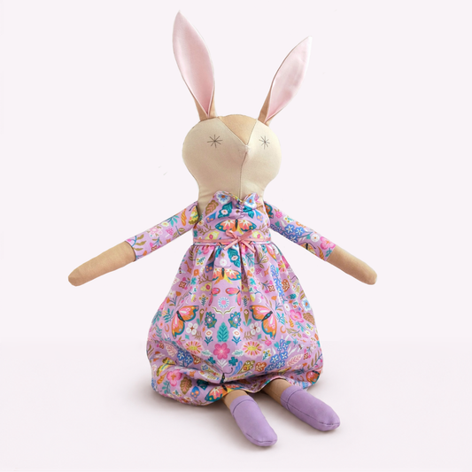 Lavender Bunny - Handmade Rabbit Doll