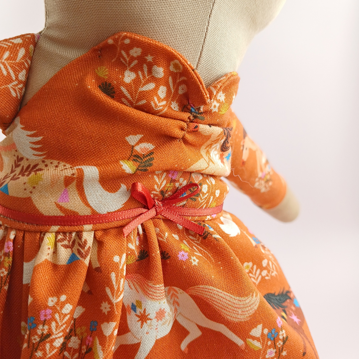 Handcrafted Bunny Doll | Horse Print