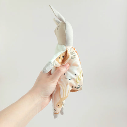 Handmade Comfort Doll - Sage Bunny Comforter