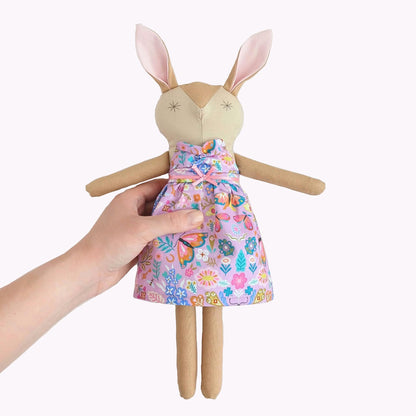 Lavender Bunny - Handmade Little Rabbit Doll