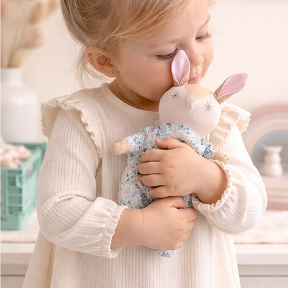 Handmade Easter Bunny Doll | Blue Pocket Bunny
