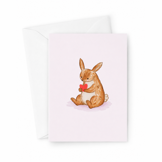Rabbit Love Card