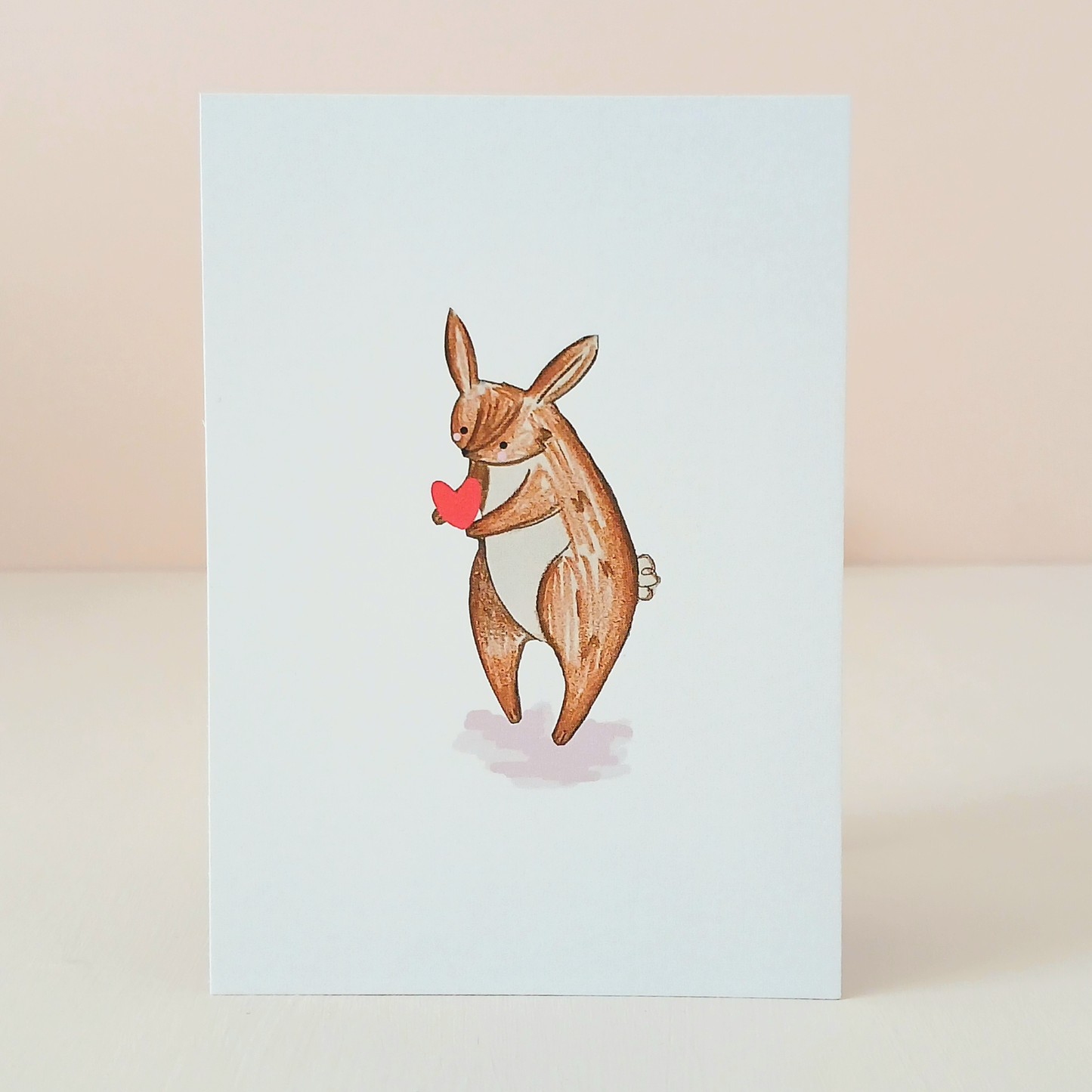 Little Love postcard | Bunny and Heart