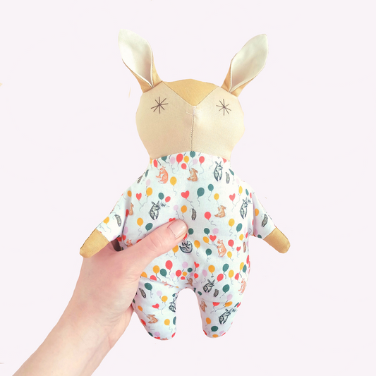 Handmade Cotton Rabbit Doll | Birthday Comfort Toy