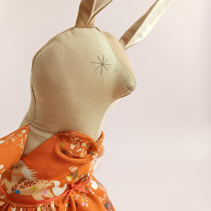 Handcrafted Bunny Doll | Horse Print