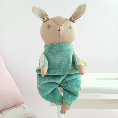 Handmade Comfort Doll - Cedar Bunny Comforter