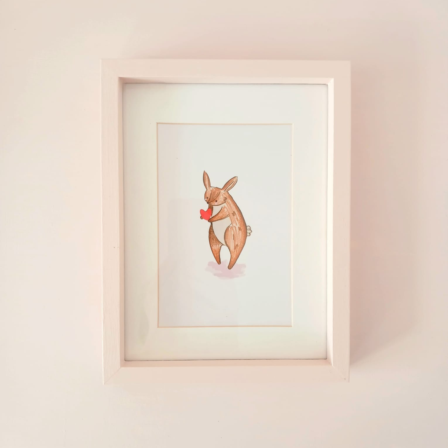 Little Love postcard | Bunny and Heart